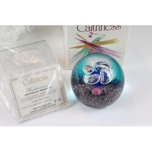 107 - Ten boxed Caithness glass paperweights to include Confusion Series No. 5 (ltd edn 1/1), Tapestry (lt... 