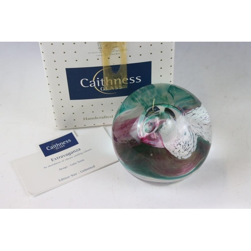 113 - Ten boxed Caithness glass paperweights to include Mystic Island (ltd edn no. 59/350), Clatrion Call ... 