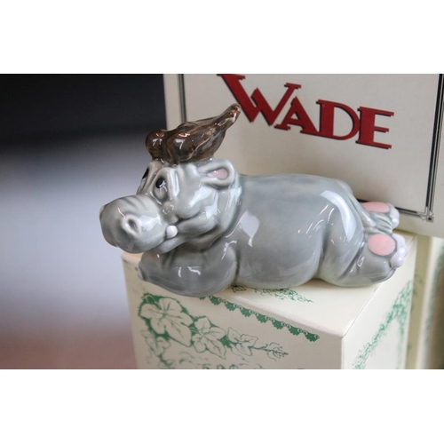 115 - 23 Boxed Wade porcelain figures / models to include Hip Hippos, The Camelot Collection, British Myth... 