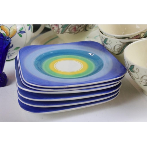 116 - Susie Cooper 'Endon' tea set, pattern no. 1574, to include 5 teacups & saucers, 5 tea plates, milk j... 