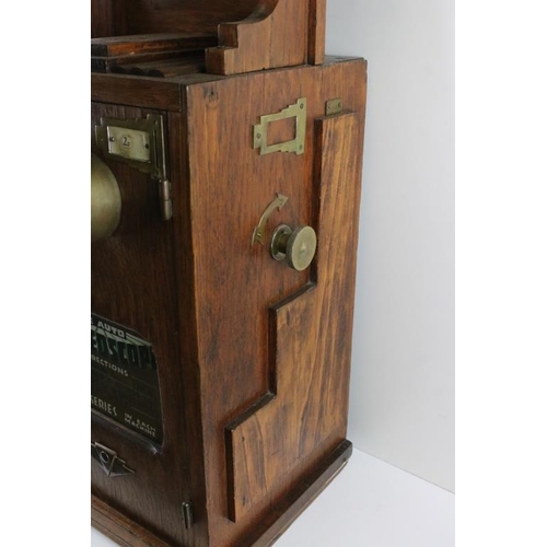 145 - Bollands ' The Auto Stereoscope ' Peep Show stereoscope viewer coin slot machine, circa 1935, with b... 