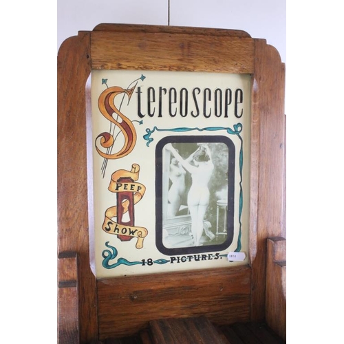 145 - Bollands ' The Auto Stereoscope ' Peep Show stereoscope viewer coin slot machine, circa 1935, with b... 