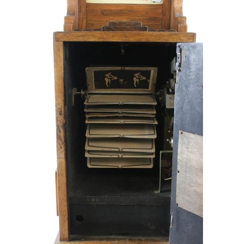 145 - Bollands ' The Auto Stereoscope ' Peep Show stereoscope viewer coin slot machine, circa 1935, with b... 