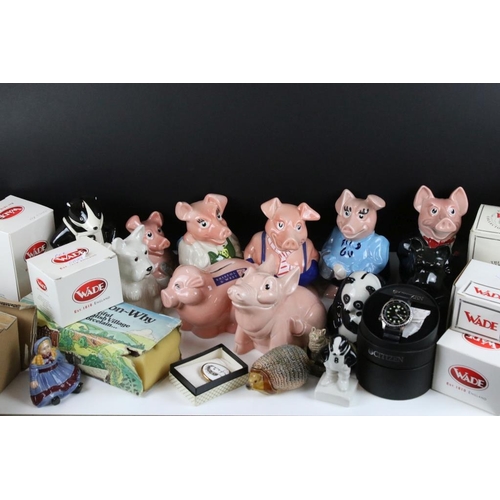 26 - Large collection of assorted Wade ceramics to include natwest 'cousin wesley', five natwest pigs, pa... 