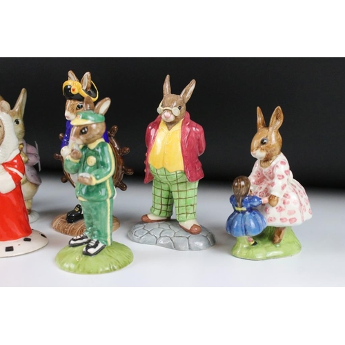 40 - Ten Bunnykins figurines to include nine by Royal Doulton and one by Royal Albert. Figures to include... 