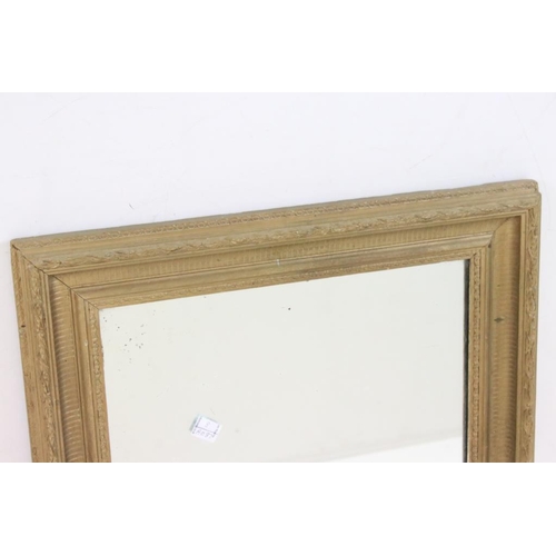 480 - 19th century Gilt Framed Bevelled Edge Mirror, 49cm x 59cm