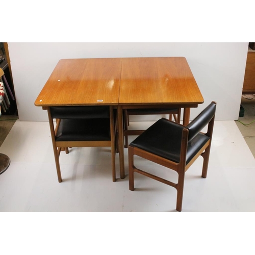 493 - Mid century Retro ‘ McIntosh ‘ Teak extending Dining Table, 122cm long (closed) x 99cm wide x 74cm h... 