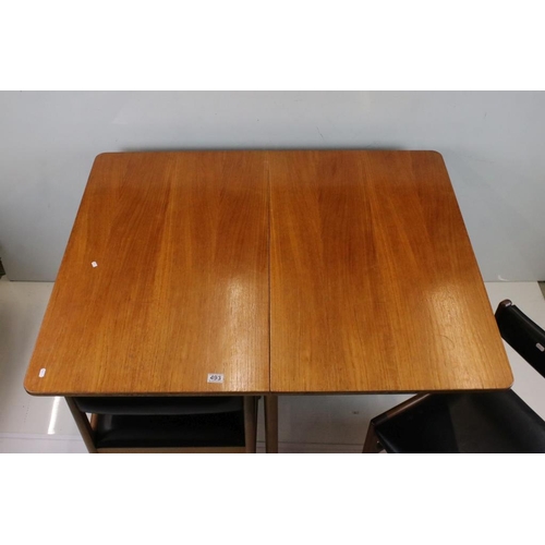 493 - Mid century Retro ‘ McIntosh ‘ Teak extending Dining Table, 122cm long (closed) x 99cm wide x 74cm h... 