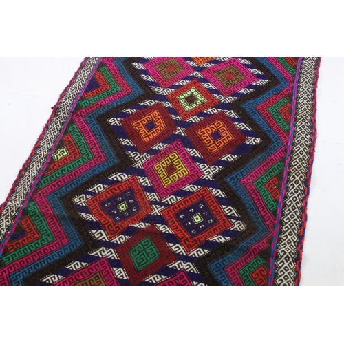 513 - Old Suzni Runner Rug, 316cm x 86cm