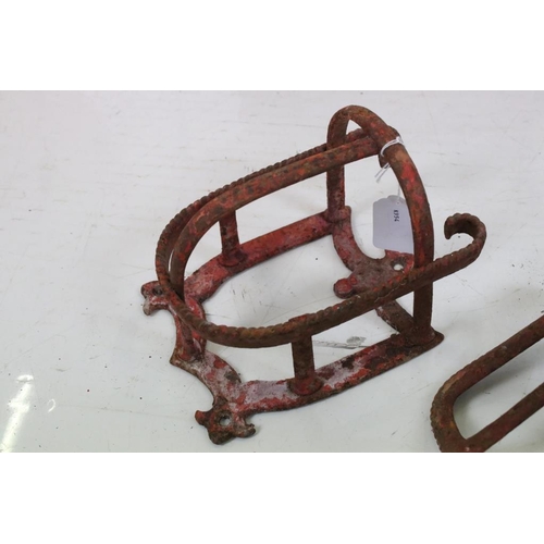 541 - 19th / Early 20th century Two Bridle Racks together with a Wrought Iron Bracket