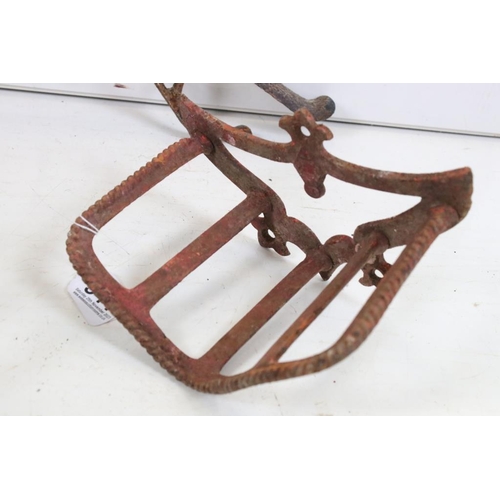 541 - 19th / Early 20th century Two Bridle Racks together with a Wrought Iron Bracket