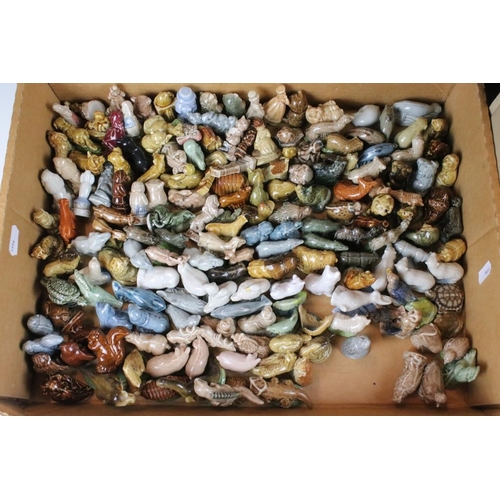 60 - Large and extensive collection of Wade whimsies including a large tortoise. Two boxes.