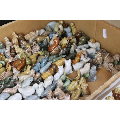 60 - Large and extensive collection of Wade whimsies including a large tortoise. Two boxes.