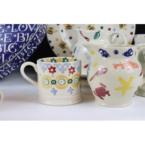 73 - Group of Emma Bridgewater ceramics, 12 pieces, to include 5 mugs (featuring a large 'Cockney Farmer'... 