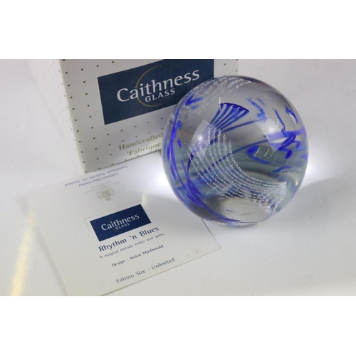 74 - Ten boxed Caithness glass paperweights to include Optima (ltd edn no. 239/500), Rhythm 'N Blues, Lit... 