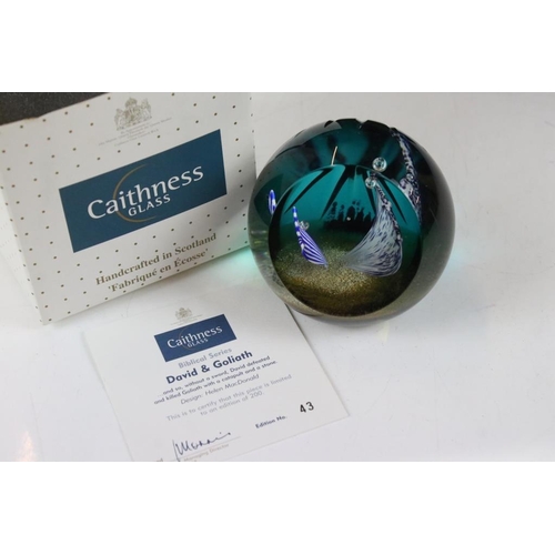 74 - Ten boxed Caithness glass paperweights to include Optima (ltd edn no. 239/500), Rhythm 'N Blues, Lit... 