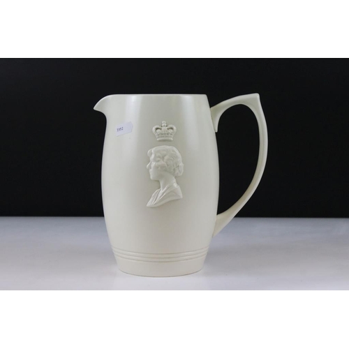 8 - Keith Murray for Wedgwood Royal commemorative jug marked to base 'The Commemorate The Coronation Of ... 