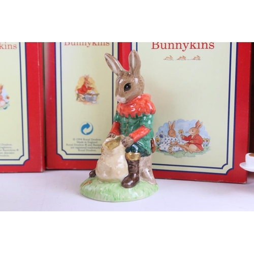 84 - Eight Boxed Royal Doulton Bunnykins 'The Robin Hood Collection' figures to include Robin Hood, Maid ... 