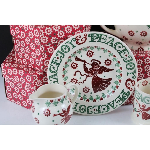 85 - Emma Bridgewater Fortnum & Mason ' Joy Angel ' Christmas ceramics to include 2 oversized cup & sauce... 