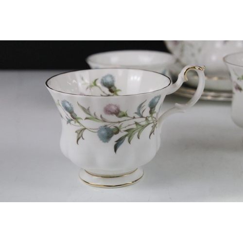 95 - Hammersley & Co 'Petites Fleurs' tea set for two (2 cups & saucers, 2 tea plates, milk jug & sugar b... 