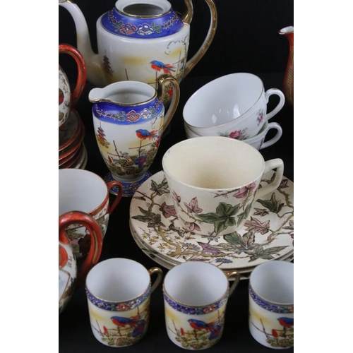 99 - Mixed tea ware to include a Japanese Kutani tea set, Dawlish Anchor China, O&E.G. Royal Austria, Jap... 