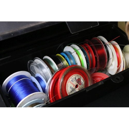 351 - Large quantity of Fishing Tackle to include seven fixed spool reels, four fishing boxes containing s... 