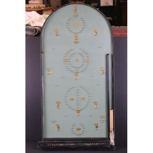 366 - Vintage Reno Series bagatelle game, with balls. (Board measures approx 77cm long)