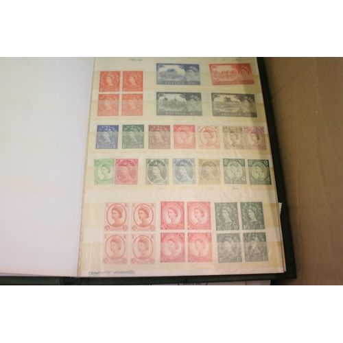 378 - Collection of stamps across two boxes to include assorted loose first day covers, presentation packs... 