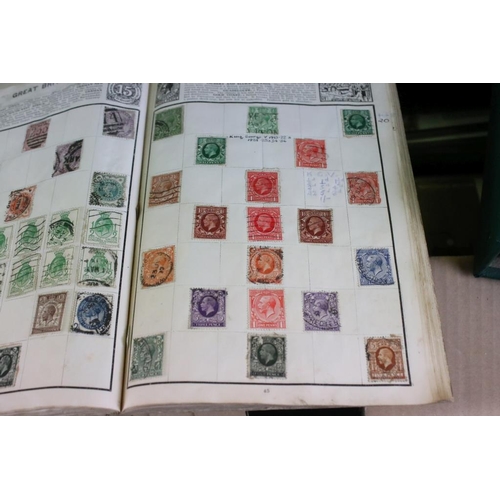 378 - Collection of stamps across two boxes to include assorted loose first day covers, presentation packs... 