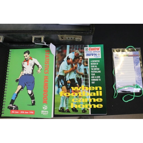 381 - Collection of assorted mostly 1990s football related programmes to include six euros programmes; 3x ... 