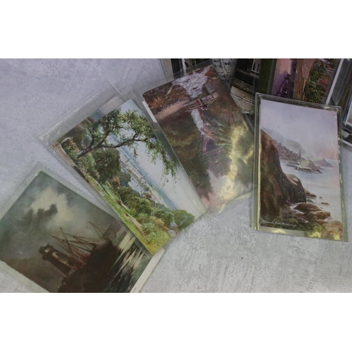 397 - Collection of mainly topographical postcards to include: photo picture postcards, mainly relating to... 