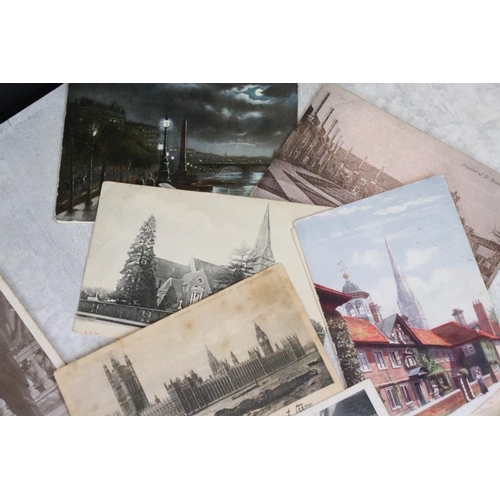 400 - Collection of postcards mainly depicting churches, castles, Oxford colleges etc