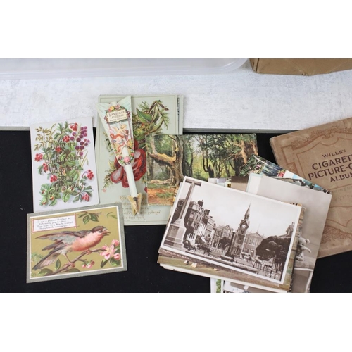 403 - Large collection of early 20th century postcards and holographs plus Colston's Girls' School, Bristo... 