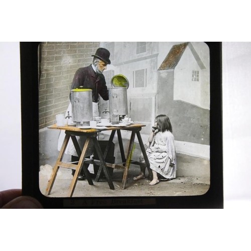 658 - Four boxes of magic lantern slides, subjects to include: Australia, New Zealand and religious intere... 