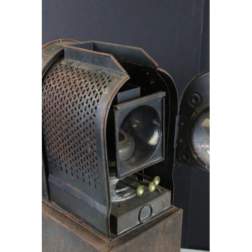 665 - Four magic lanterns / projectors to include The Praestantia - Riley Bros Bradford, Aldis electric sl... 