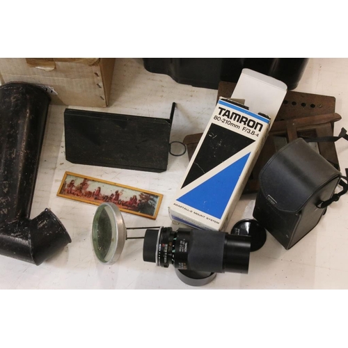 677 - Very large quantity of tinplate metal magic lantern parts, featuring the Primus Folding Lantern, The... 