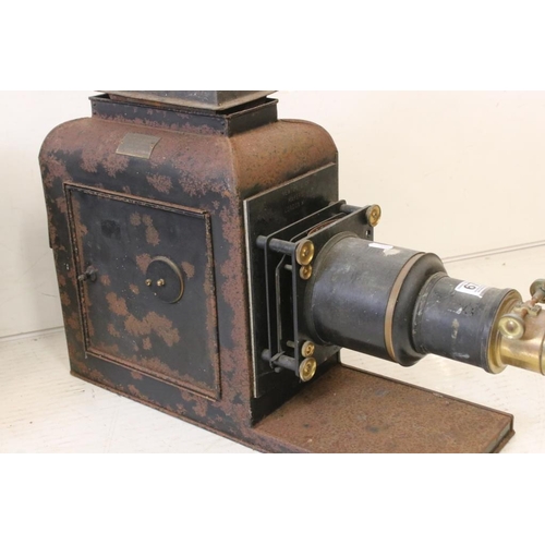 678 - Two Victorian magic lantern projectors to include a Newton & Co of London example. (In 'as found' co... 