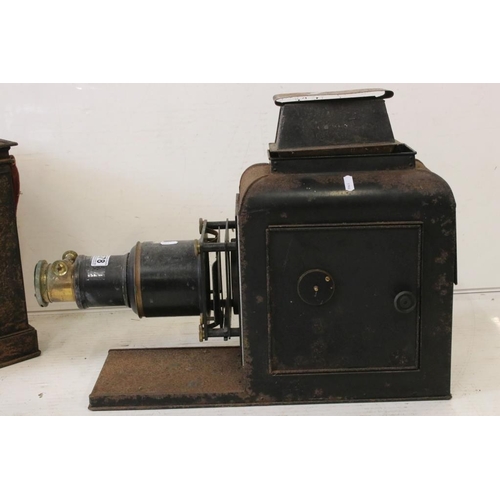 678 - Two Victorian magic lantern projectors to include a Newton & Co of London example. (In 'as found' co... 