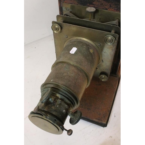 678 - Two Victorian magic lantern projectors to include a Newton & Co of London example. (In 'as found' co... 