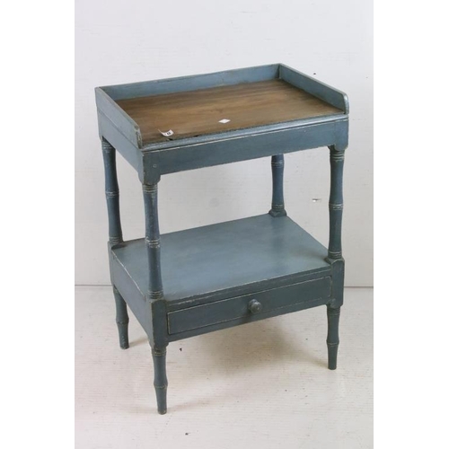 570 - Victorian Painted Pine Washstand with drawer, 57cm wide x 41cm deep x 81cm high