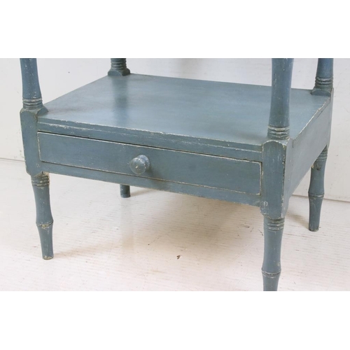 570 - Victorian Painted Pine Washstand with drawer, 57cm wide x 41cm deep x 81cm high