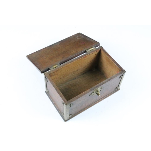 179 - Four early 20th century wooden boxes / tea caddies to include a mahogany tea caddy (20cm wide), rose... 