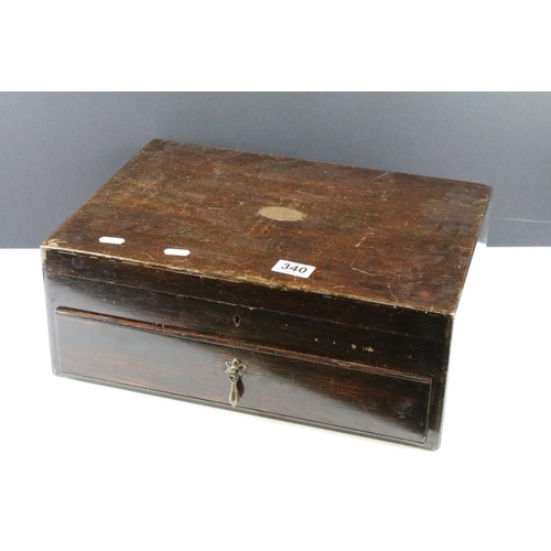 340 - Fully appointed cutlery canteen for six people by Turtons all housed within an oak cased box with to... 