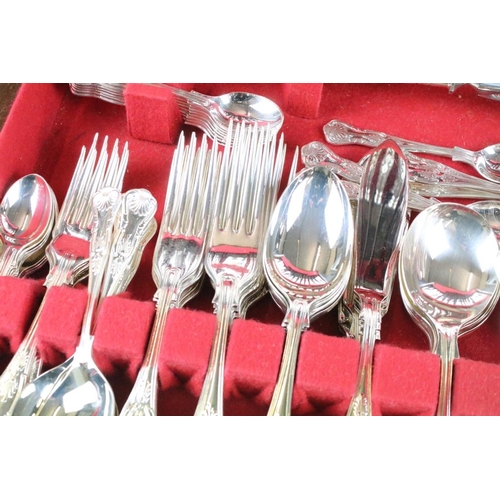 341 - Spear & Jackson silver plated cutlery canteen for twelve in the kings pattern including carver set. ... 