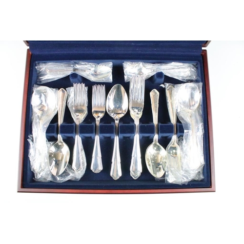 342 - Viners Parish collection cutlery canteen filled with silver plated cutlery with moulded handles, set... 