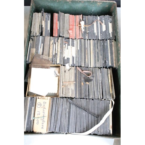 581 - Three boxes of magic lantern slides to include illustrated story slides; Ali Baba, Uncle Tom's Cabin... 