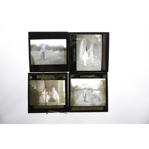 584 - One box of photographic magic lantern slides including the Chromatrope artificial fireworks slides a... 