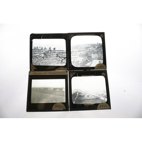 587 - Three boxes of magic lantern slides to include topographical; St Lucia, Turkey, USA and Canada (most... 