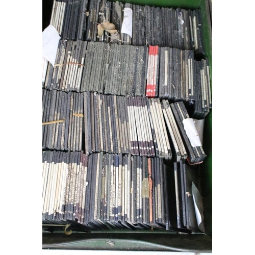 587 - Three boxes of magic lantern slides to include topographical; St Lucia, Turkey, USA and Canada (most... 