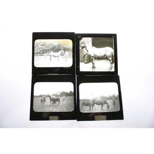 599 - A collection of over 100 magic lantern glass slides to include topographical & architectural example... 